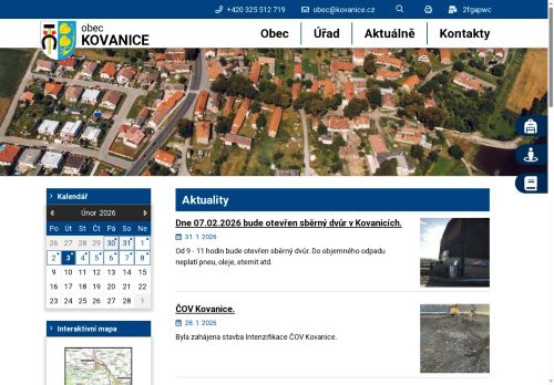 Zobrazit webové stránky Obecní řad Kovanice