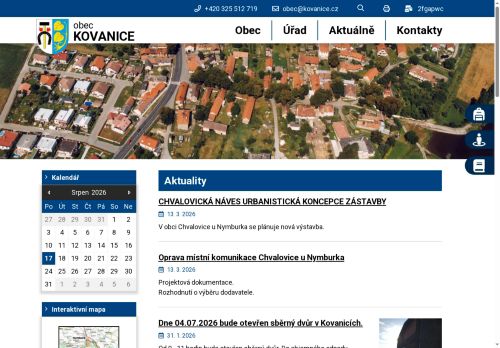 Zobrazit webové stránky Obecní řad Kovanice