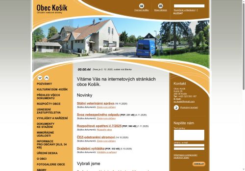Zobrazit webové stránky Obecní úřad Košík