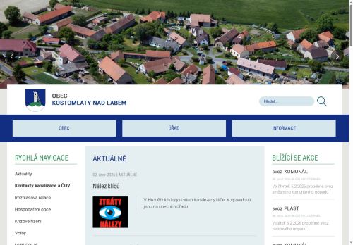 Zobrazit webové stránky Obecní úřad Kostomlaty nad Labem
