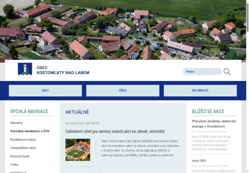 Zobrazit webové stránky Obecní úřad Kostomlaty nad Labem