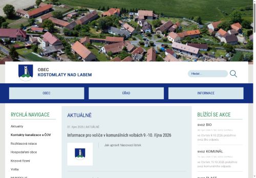 Zobrazit webové stránky Obecní úřad Kostomlaty nad Labem