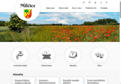 Zobrazit webové stránky Obecní úřad Milčice
