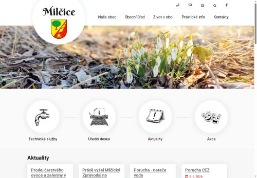 Zobrazit webové stránky Obecní úřad Milčice