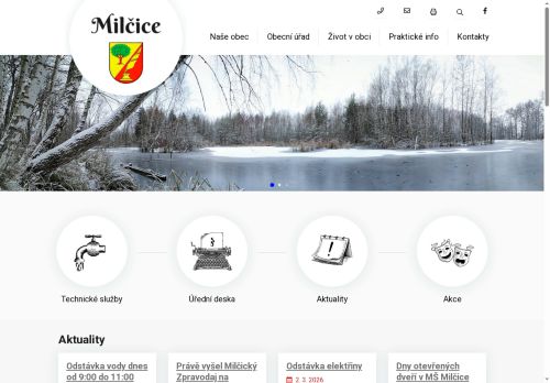 Zobrazit webové stránky Obecní úřad Milčice