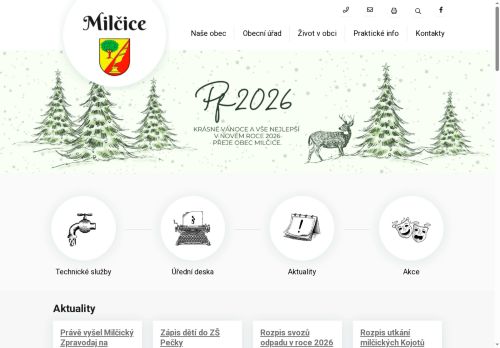Zobrazit webové stránky Obecní úřad Milčice