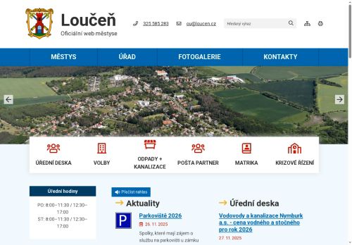 Zobrazit webové stránky Úřad městyse Loučeň