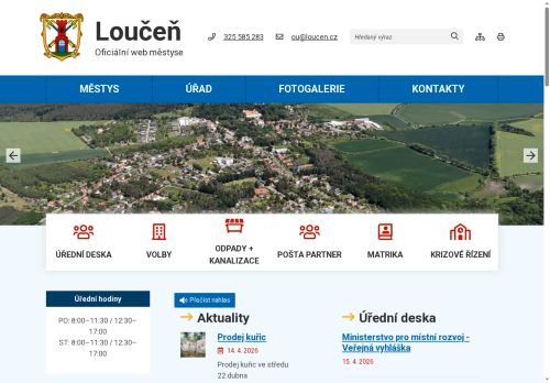 Zobrazit webové stránky Úřad městyse Loučeň