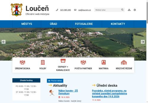 Zobrazit webové stránky Úřad městyse Loučeň