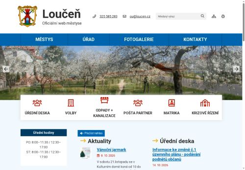 Zobrazit webové stránky Úřad městyse Loučeň