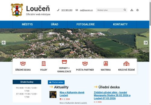 Zobrazit webové stránky Úřad městyse Loučeň