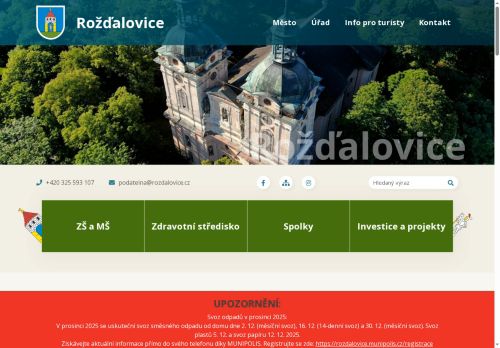 Zobrazit webové stránky Městský úřad Rožďalovice