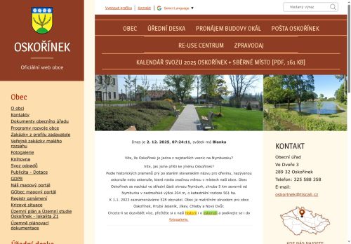 Zobrazit webové stránky Obecní úřad Oskořínek