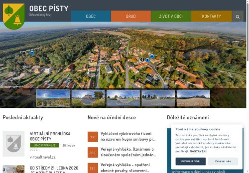 Zobrazit webové stránky Obecní úřad Písty