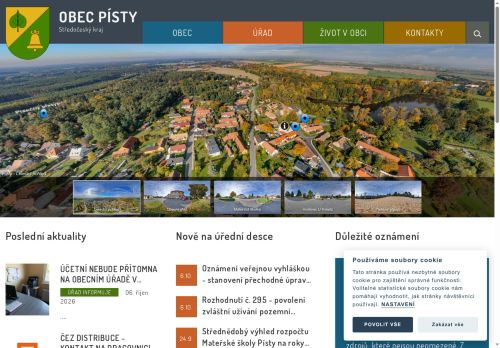 Zobrazit webové stránky Obecní úřad Písty