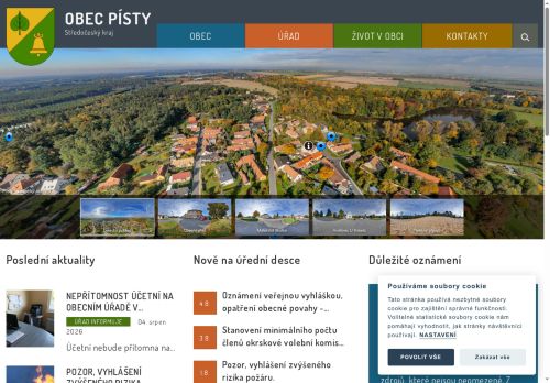 Zobrazit webové stránky Obecní úřad Písty