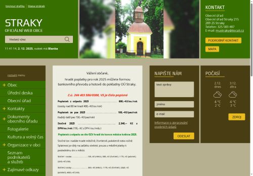 Zobrazit webové stránky Obecní úřad Straky
