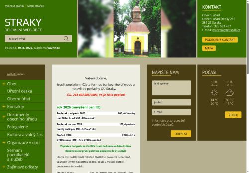 Zobrazit webové stránky Obecní úřad Straky