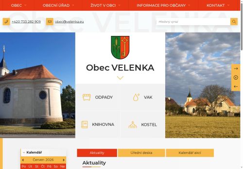 Zobrazit webové stránky Obecní úřad Velenka