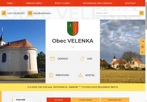 Zobrazit webové stránky Obecní úřad Velenka