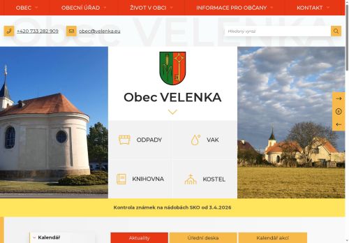 Zobrazit webové stránky Obecní úřad Velenka
