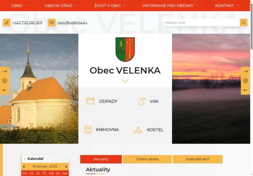 Zobrazit webové stránky Obecní úřad Velenka