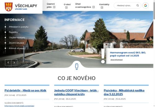 Zobrazit webové stránky Obecní úřad Všechlapy