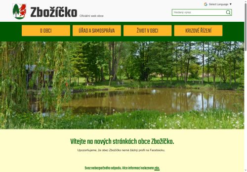 Zobrazit webové stránky Obecní úřad Zbožíčko 69