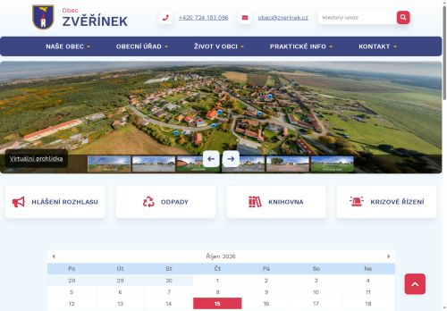 Zobrazit webové stránky Obecní úřad Zvěřínek