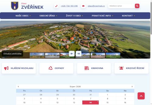 Zobrazit webové stránky Obecní úřad Zvěřínek