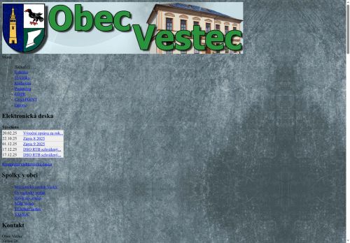 Zobrazit webové stránky Obecní úřad Vestec