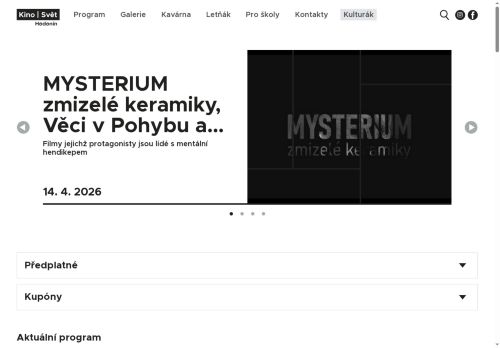 Zobrazit webové stránky Kino Svět