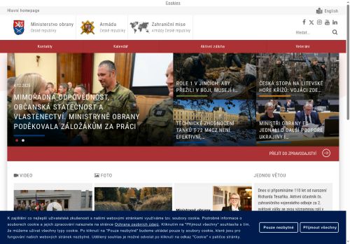 Ministerstvo obrany nabízí práci na pozici STAVEBNÍ TECHNIK (M/Ž) v obci Sedlec