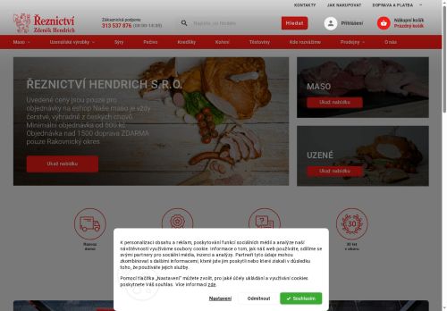Webové stránky Zdeněk Hendrich s.r.o., Lužná