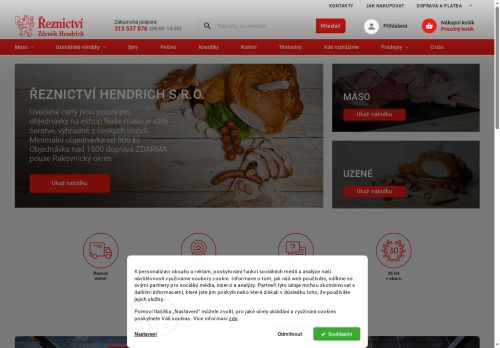 Webové stránky Zdeněk Hendrich s.r.o., Lužná
