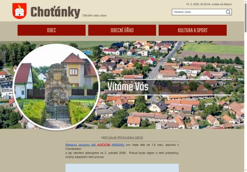Zobrazit webové stránky Obecní úřad Choťánky