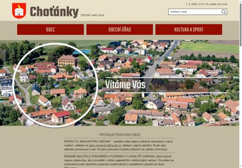 Zobrazit webové stránky Obecní úřad Choťánky
