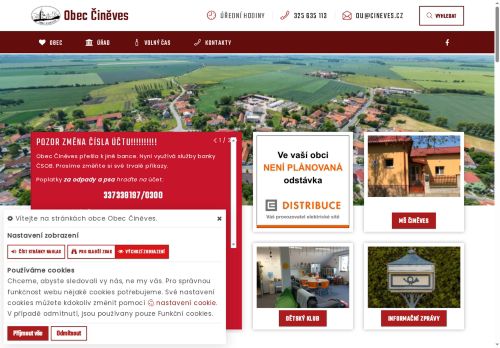 Zobrazit webové stránky Obecní úřad Činěves