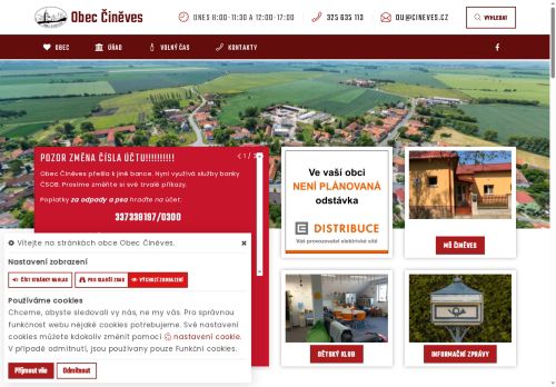 Zobrazit webové stránky Obecní úřad Činěves