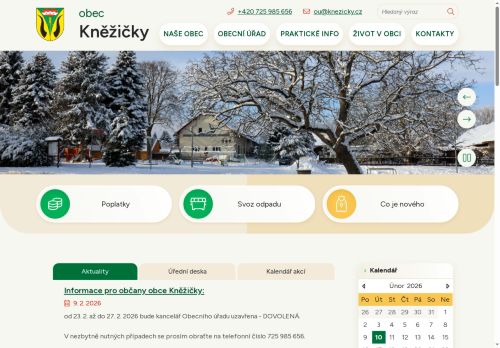 Zobrazit webové stránky Obecní úřad Kněžičky
