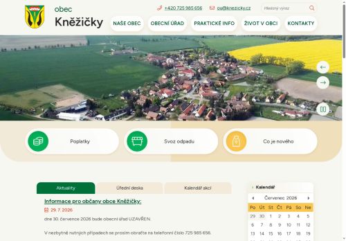 Zobrazit webové stránky Obecní úřad Kněžičky
