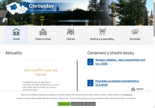 Zobrazit webové stránky Obecní úřad Chroustov