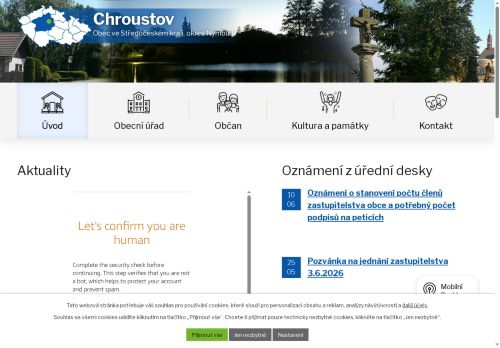 Zobrazit webové stránky Obecní úřad Chroustov