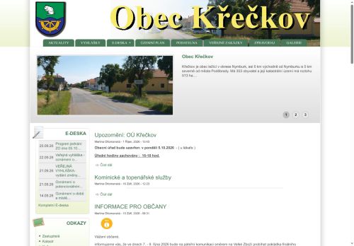 Zobrazit webové stránky Obecní úřad Křečkov