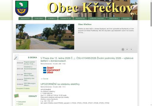 Zobrazit webové stránky Obecní úřad Křečkov