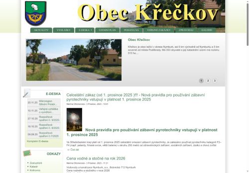 Zobrazit webové stránky Obecní úřad Křečkov