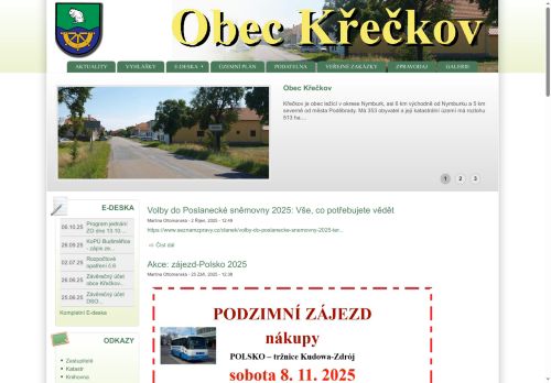 Zobrazit webové stránky Obecní úřad Křečkov