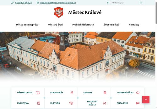 Zobrazit webové stránky Městský úřad Městec Králové