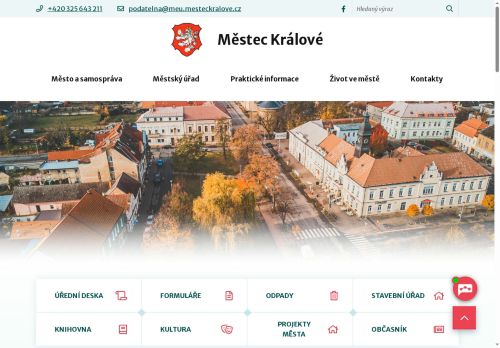 Zobrazit webové stránky Městský úřad Městec Králové