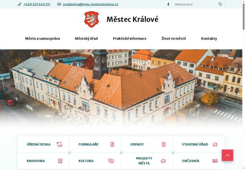 Zobrazit webové stránky Městský úřad Městec Králové